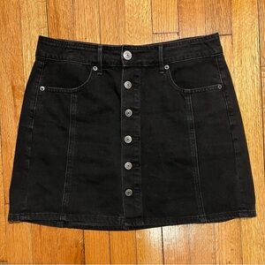 American Eagle Black Denim Skirt
